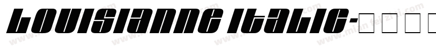 Louisianne Italic字体转换